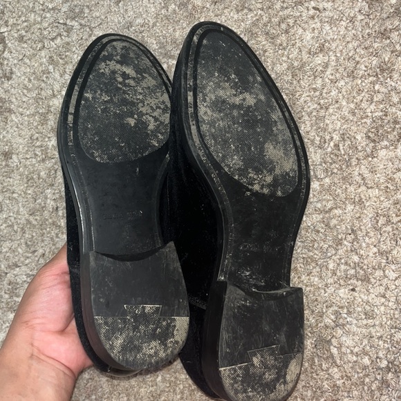 Zara Men’s Velvet Dress Shoes Black - Picture 5 of 7